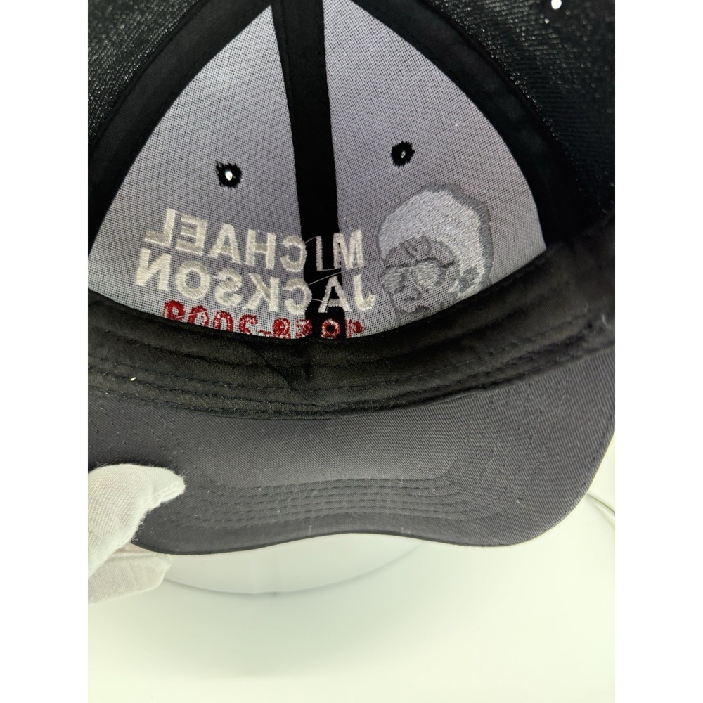 MICHAEL JACKSON King Of Pop Memorial‎ 1958-2009 Black Baseball Hat Cap - Picture 10 of 11